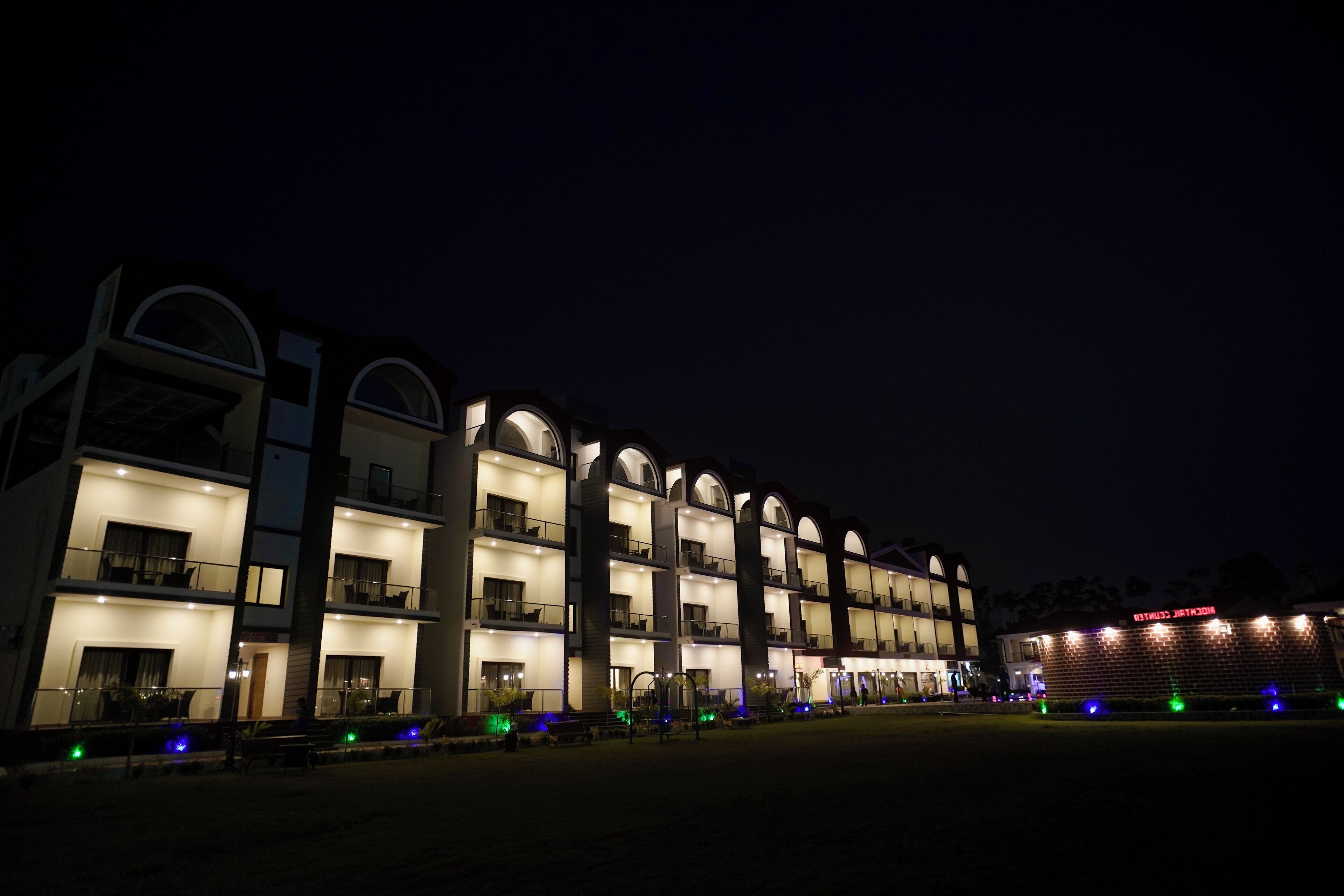 Front of property – evening/night