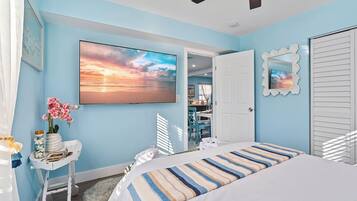 3 habitaciones, tabla de planchar con plancha, cuna de viaje y wifi