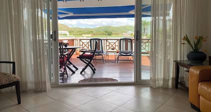 Charming 2-bedroom villa 238D South Finger Jolly Harbour with spectacular view.