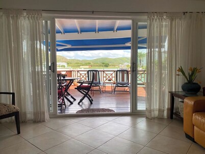 Charming 2-bedroom villa 238D South Finger Jolly Harbour with spectacular view.