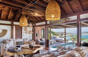 Pool - Beautiful 4-bedroom bohemian-style villa with sea view, perfect for sunset lover (Saint Barthelemy)