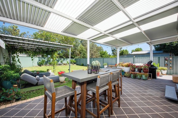 Outside, you'll find an undercover patio set for alfresco dining.