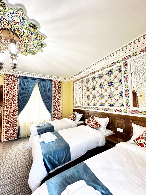 Triple Room | In-room safe, soundproofing, iron/ironing board, free WiFi - Daro Hotel (Bukhara)