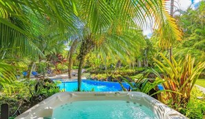 A heated pool - Poipu Bay Getaway - Poipu House - Saltwater pool, hot tub, AC!, Walk to Beach and Hyatt! (Poipu)