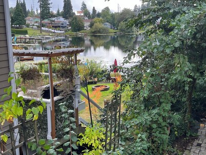 Gray Door at Lake Serene