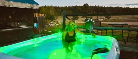 Bain à remous extérieur