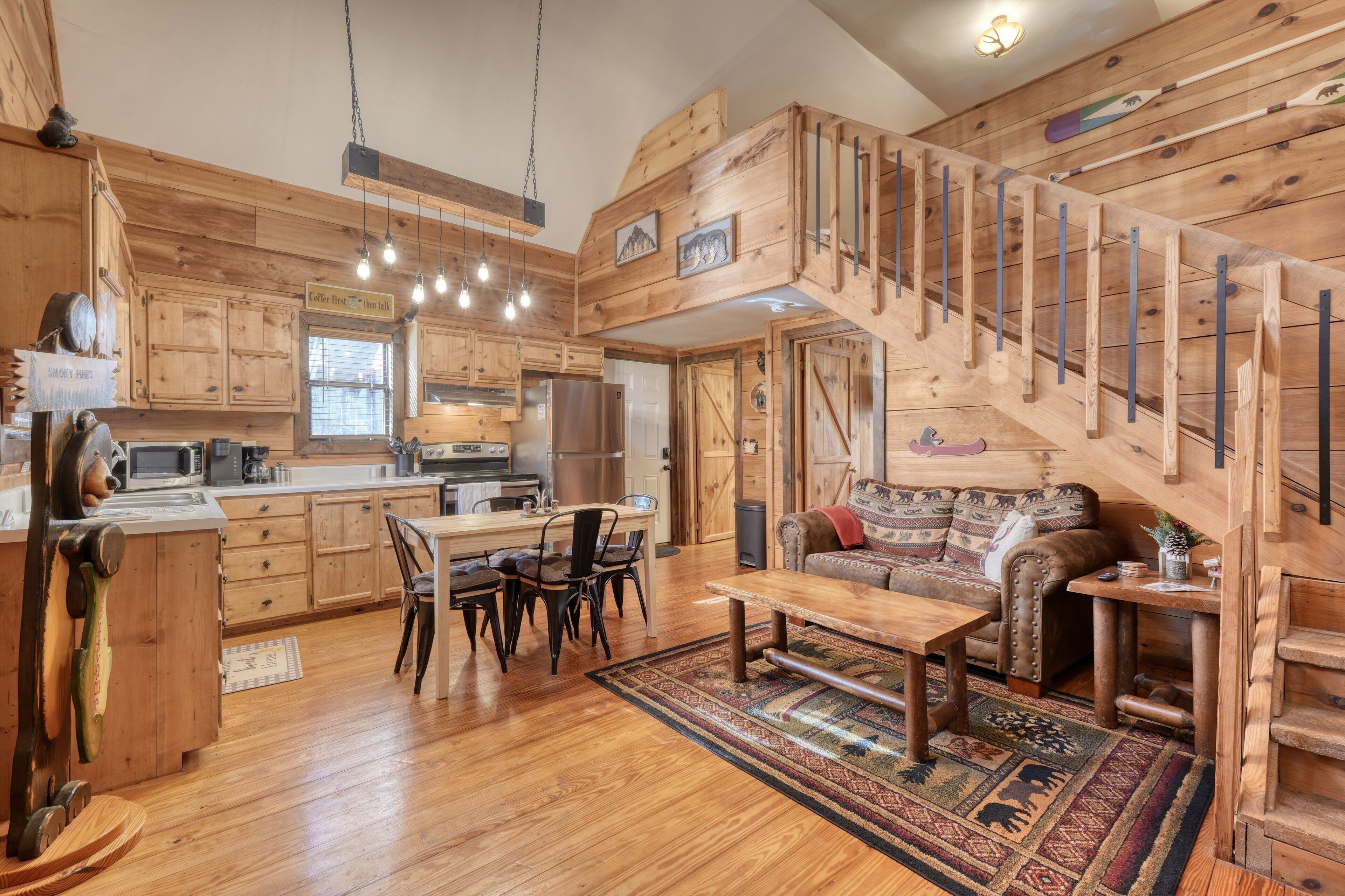 Televisión, chimenea y futbolito 