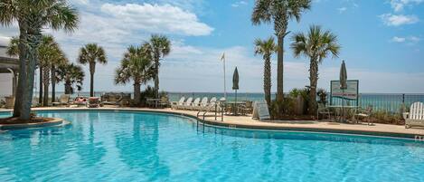 Condo, 1 King Bed with Sofa bed (Aqua Resort 706) | Pool | Indoor pool, outdoor pool