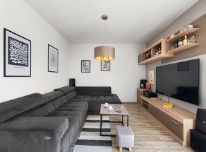 Apartment | Living area - Premium Apartment With Patio (Porec)