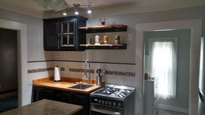 Microwave, stovetop, dishwasher
