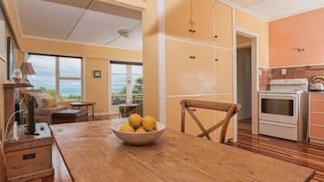 Cottage, uitzicht op zee | Dineerruimte