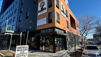 Voorkant van accommodatie