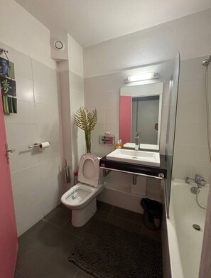 Sèche-cheveux, serviettes fournies, papier toilette