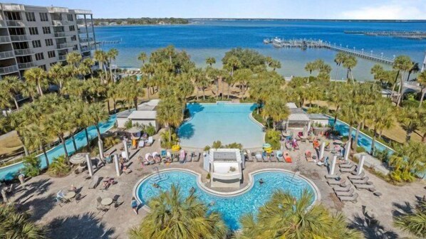 A heated pool