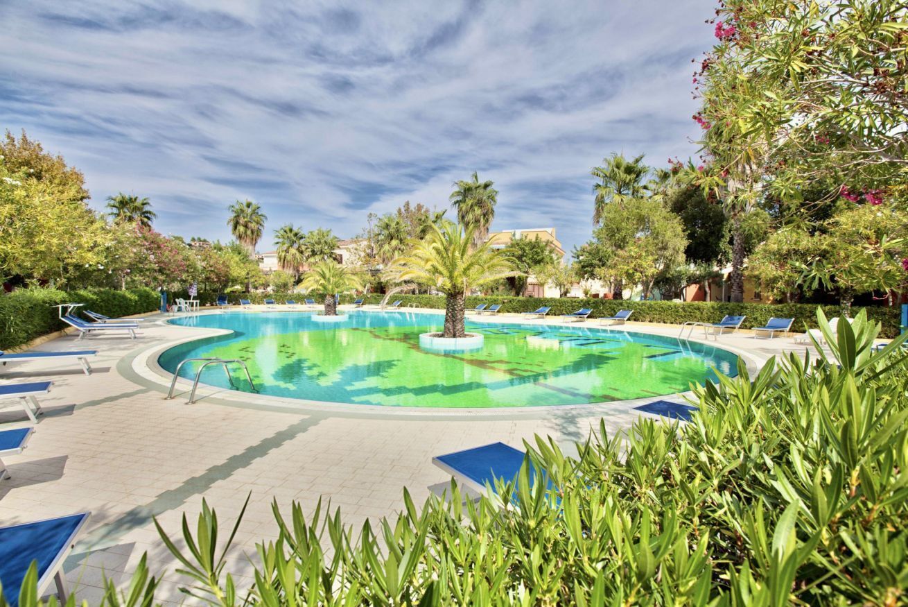 Una piscina riscaldata