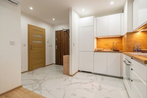 Fridge, oven, stovetop, dishwasher - Park Śląski Homely Apartment #16 (Katowice)