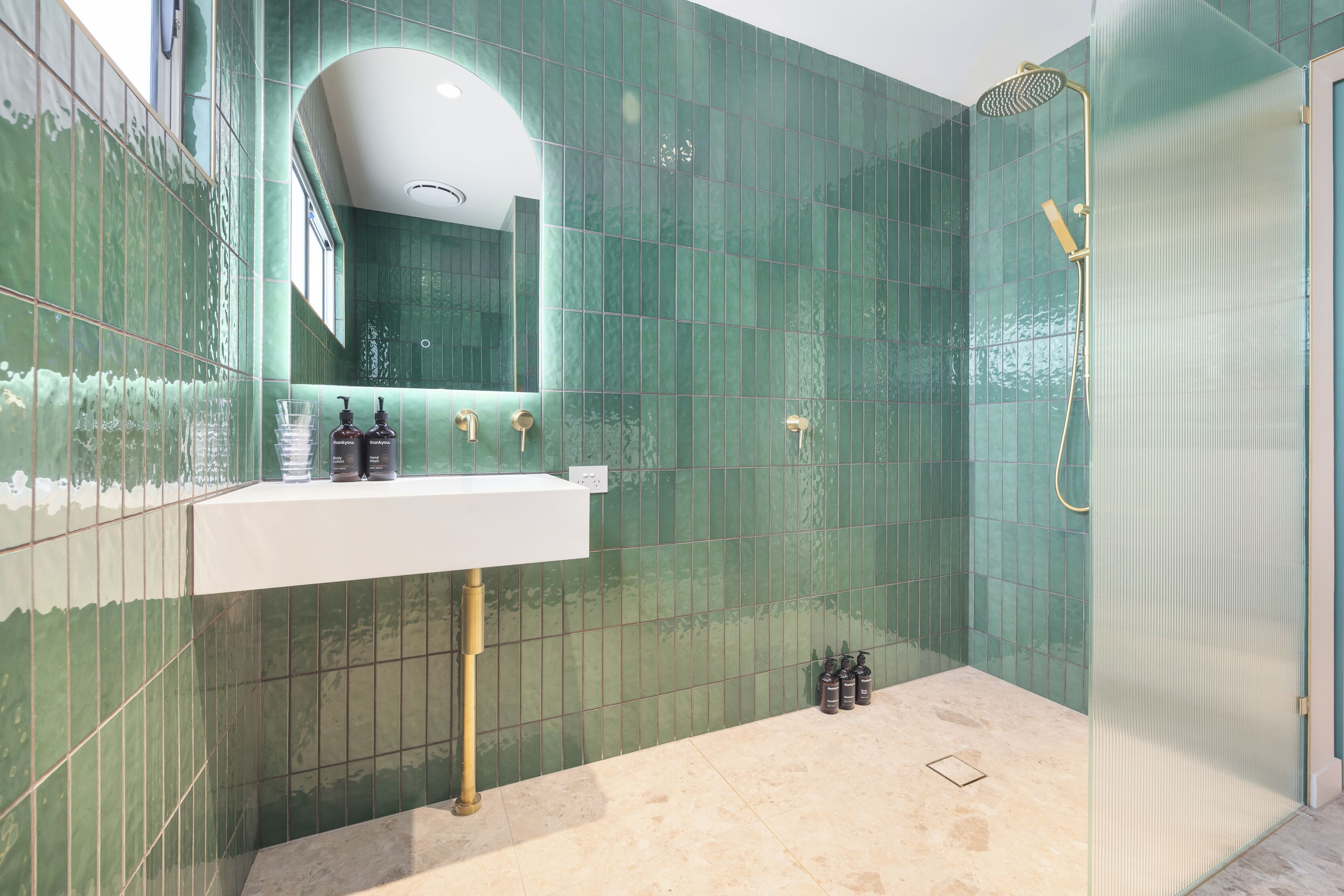Shower, free toiletries, hair dryer, bathrobes