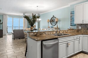 Apartment (2 Bedrooms) | Interior - Beachfront Access, 2 Pools, Beach Service w/ Chairs Emerald Isle Resort 1308 (Panama City Beach)