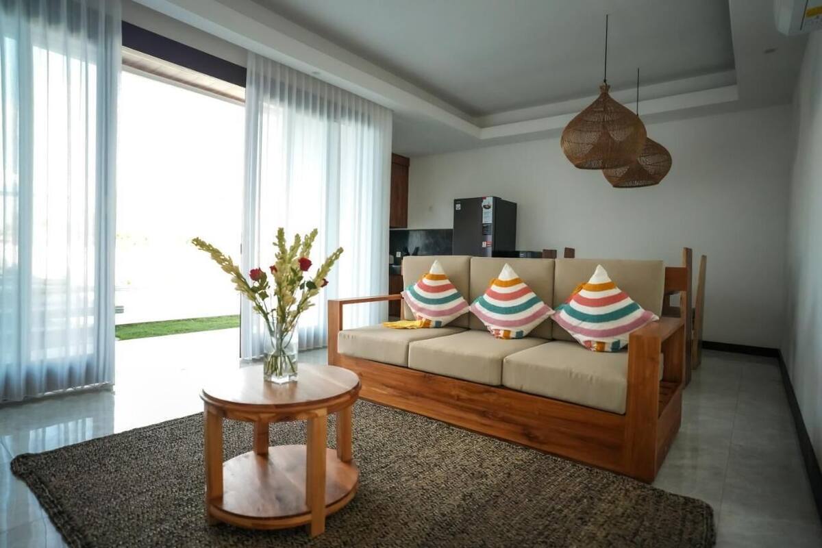 Villa, 2 Schlafzimmer, Meerblick | Wohnzimmer | Flachbildfernseher