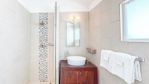 Shower, hair dryer