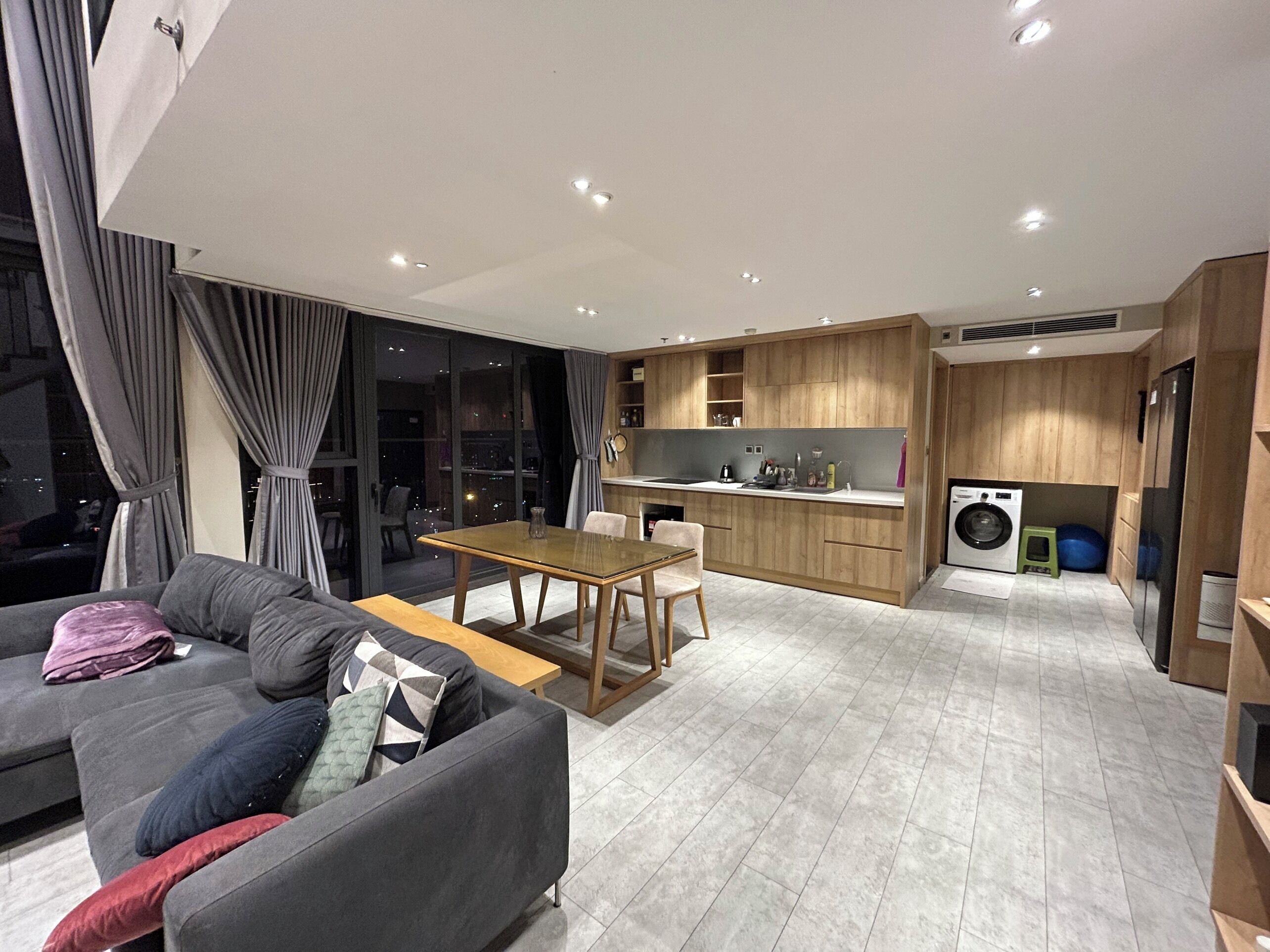 Deluxe Duplex, Balcony, City View | Living area | Flat-screen TV