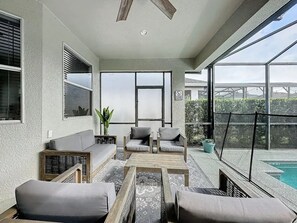 Outdoor pool, a heated pool - Luxury 6-Bedroom Home with Pool & Spa Near Disney Orlando! (Davenport)