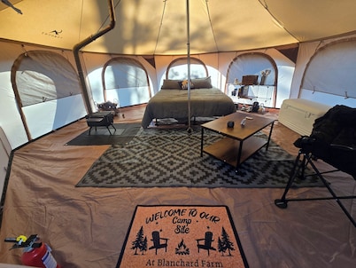 Yurt Campsite At Blanchard Farm