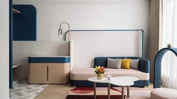 Blackout curtains, iron/ironing board, free WiFi, bed sheets