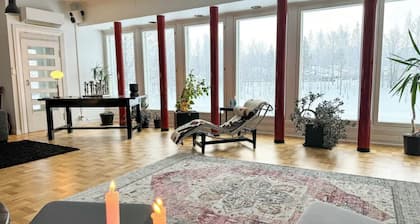 Idyllic 5-bedroom house in enchanting Lappeenranta with WiFi, AC