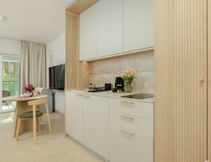 Private kitchen - Holiday Studio With air Conditioning, Summer Pool (Dziwnów)