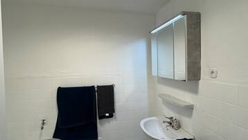 Haartrockner, Handtücher, Seife, Toilettenpapier