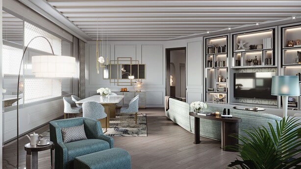 Suite, 2 habitaciones | Zona de estar | Televisión LED de 40 pulgadas con canales por cable
