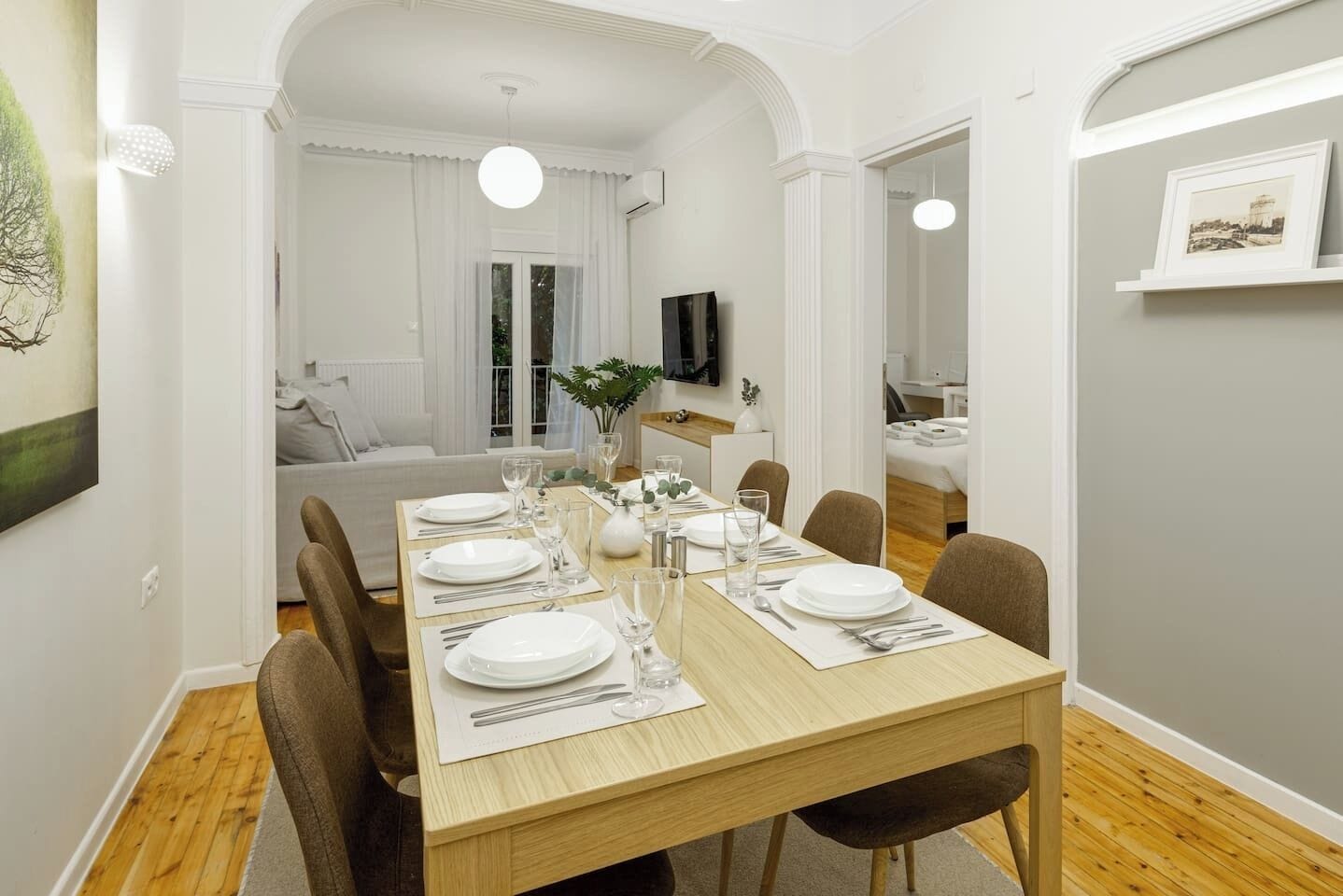 Apartamento premium, 3 quartos, sacada, vista para o parque | Sala de jantar