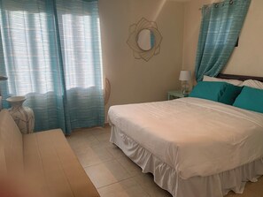 2 bedrooms, in-room safe, iron/ironing board, travel crib