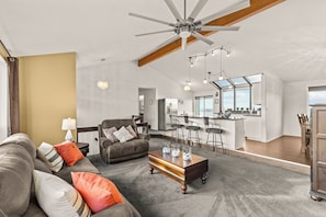 Smart TV, fireplace, books, offices - Green Clean-180 Waterviews! Stunning Sunsets. Firepit. Pets. (Tacoma)