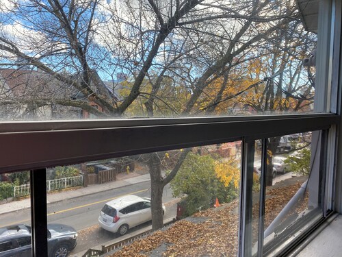 A townhouse’s second floor located in the heart of downtown Toronto.