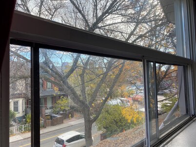 A townhouse’s second floor located in the heart of downtown Toronto.