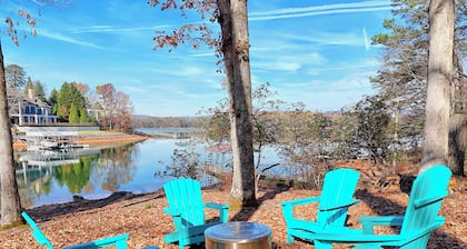 Lakeside Therapy By Chatuge Home Concierge<br>Lakefront, Dock, Firepit, Ping Pong