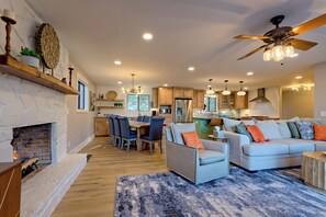 TV connectée, cheminée