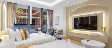 1 bedroom, iron/ironing board, travel crib, WiFi