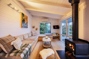 TV, fireplace, offices