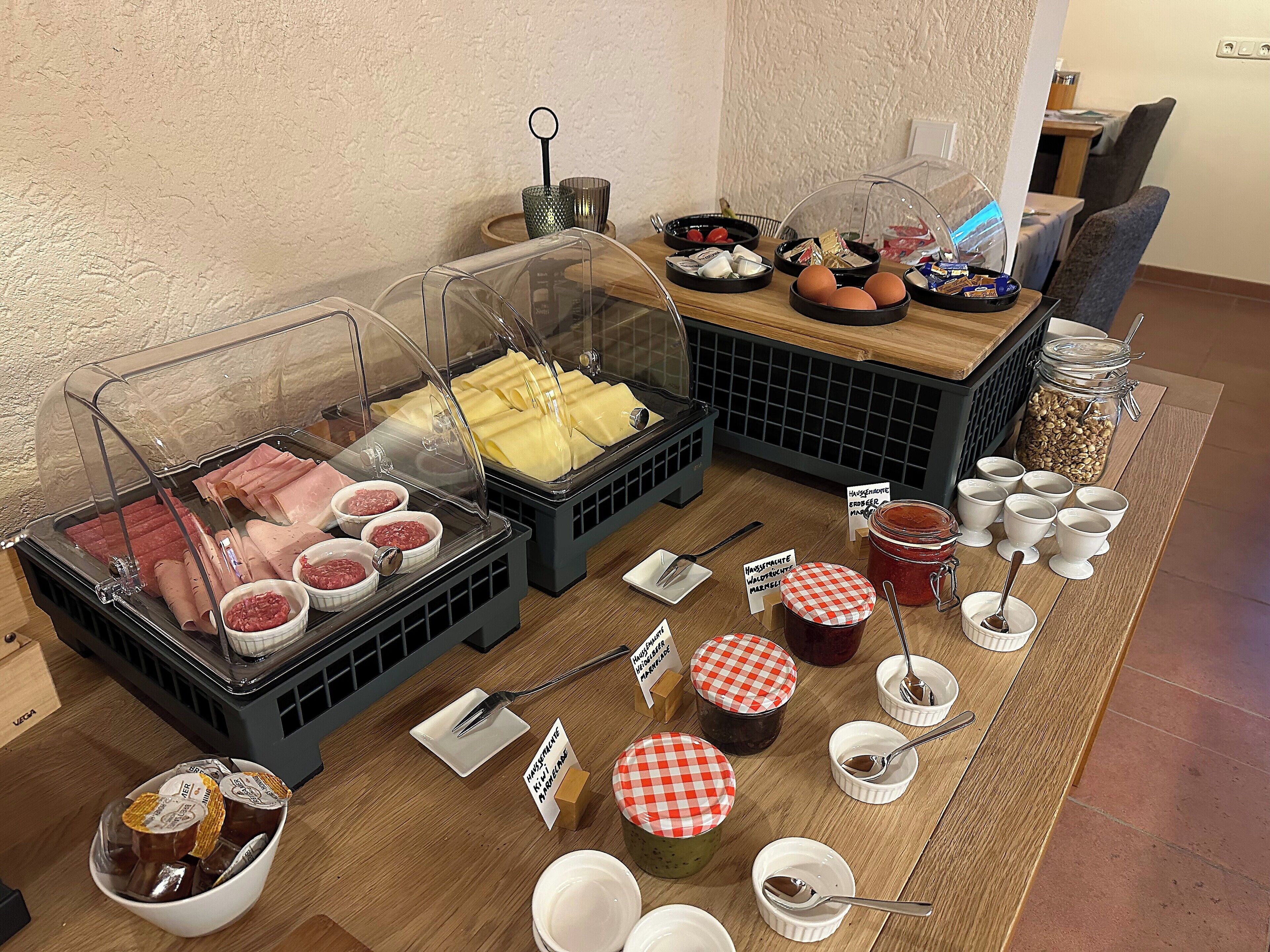 뷔페 아침 식사
