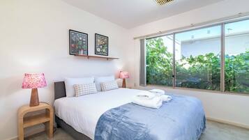 2 bedrooms, iron/ironing board, travel crib, WiFi