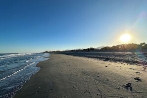 Enjoy a serene beach experience with access to the ocean.