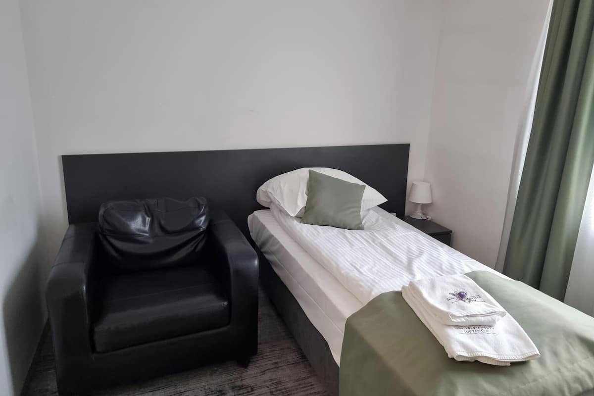 Standaard eenpersoonskamer | 1 slaapkamer, een bureau, een strijkplank/strijkijzer, gratis wifi