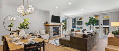 TV, fireplace, stereo, offices