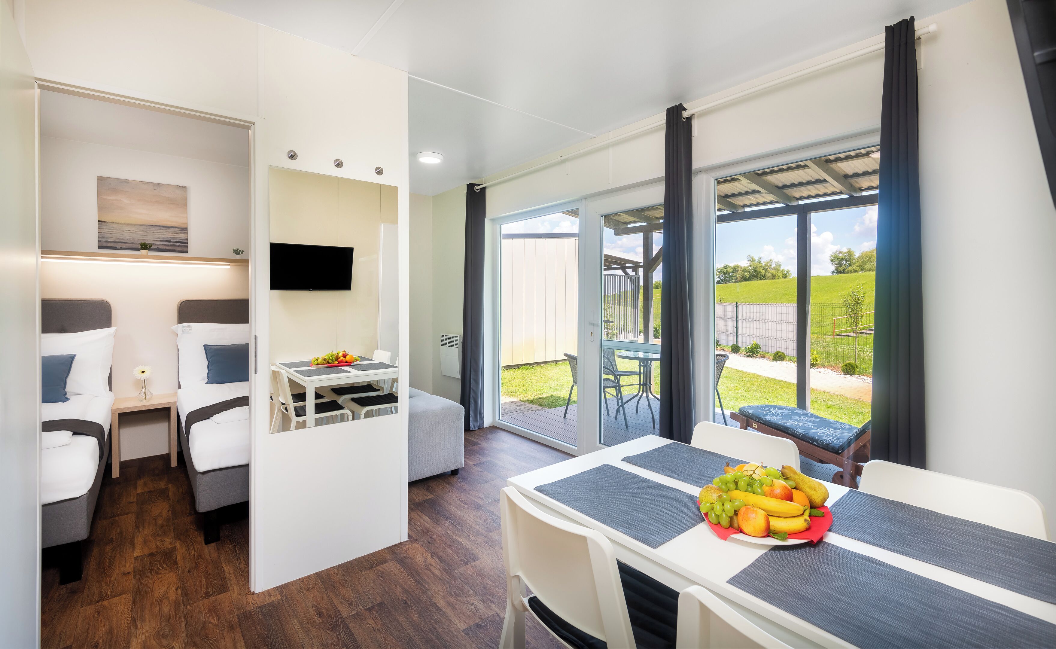 70-cm TV with satellite channels, Netflix, streaming services