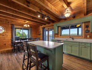 Interior - Water’s Edge – Best Lake Views! 3BR Cabin w/ Dock & Game Room (Dandridge)