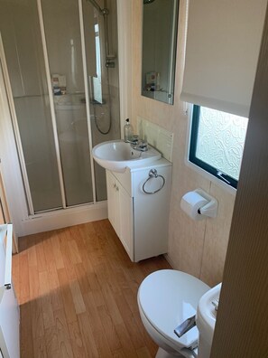 Shower, hair dryer - Seafront Cozy Static Caravan With Sea Vievs (Aberystwyth)