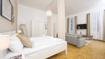 1 quarto, Wi-Fi de cortesia, roupa de cama